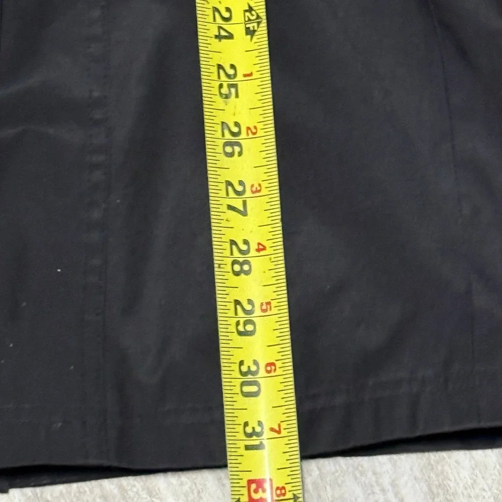 Michael‎ Kors removable hooded double breast hooded trench coat long black small